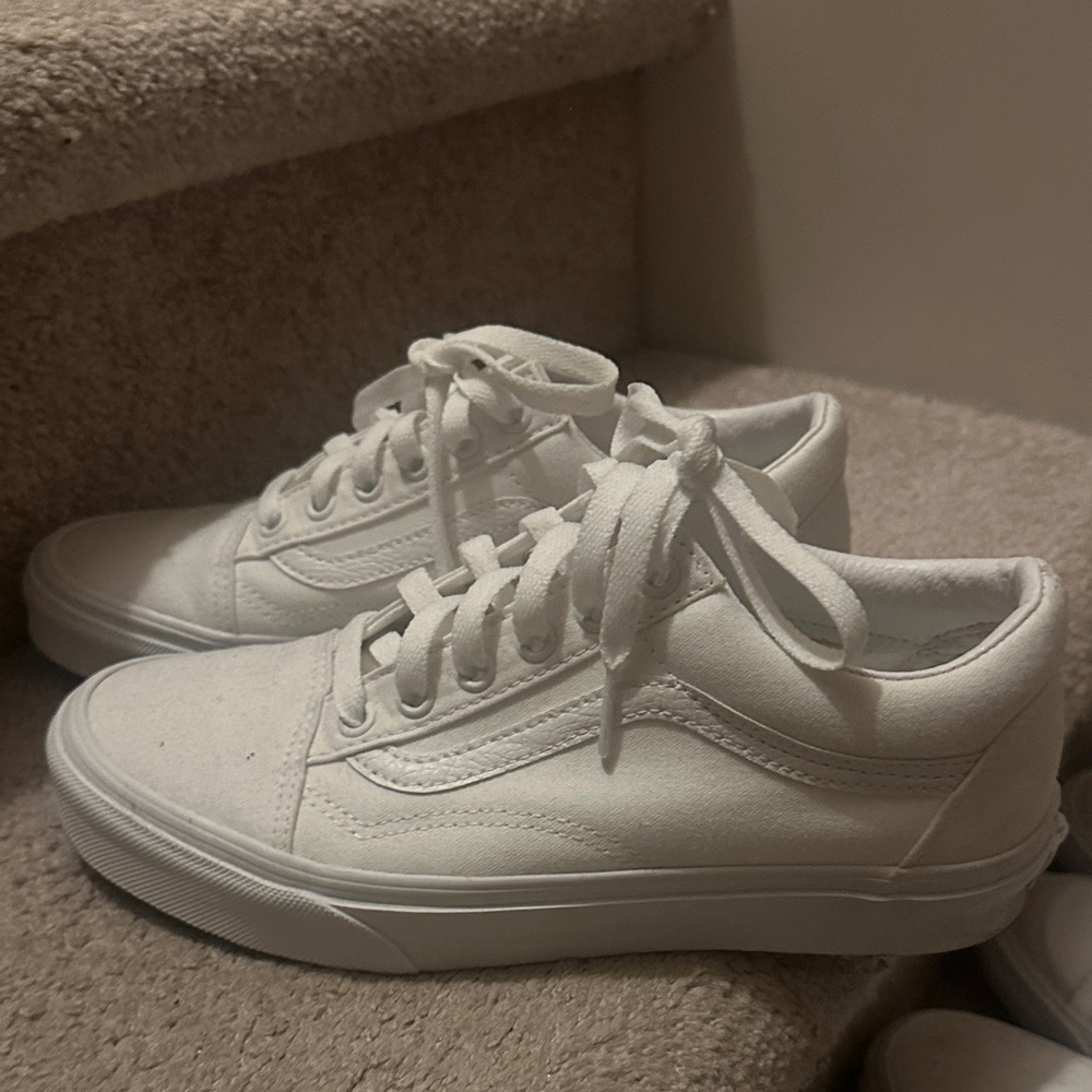 Vans Classic White Canvas Sneakers